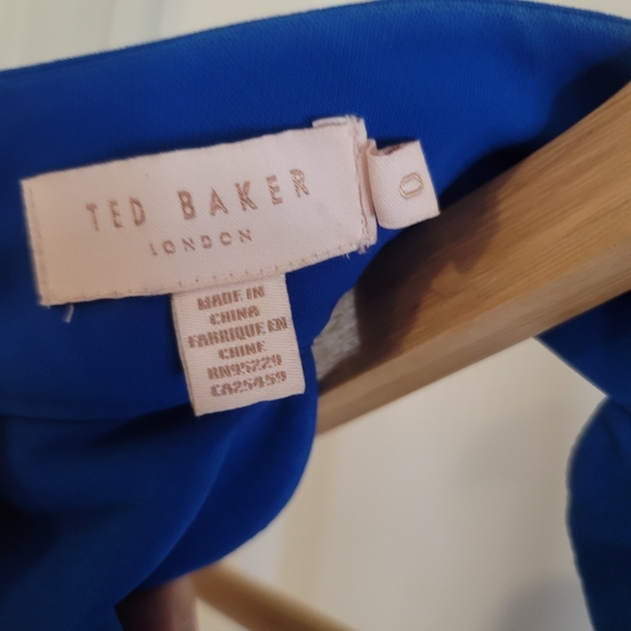 Ted Baker London Blue Sleeveless Mini Dress Size 0 - Picture 8 of 9